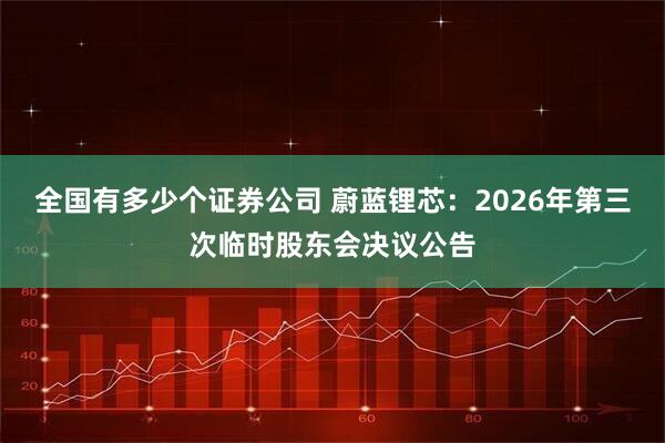 全国有多少个证券公司 蔚蓝锂芯：2026年第三次临时股东会决议公告